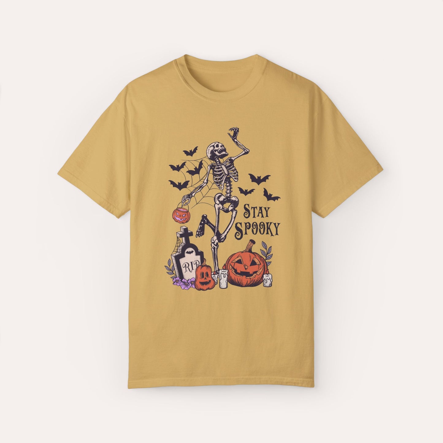 Stay Spooky Skeleton Halloween Comfort Colors Halloween Shirt