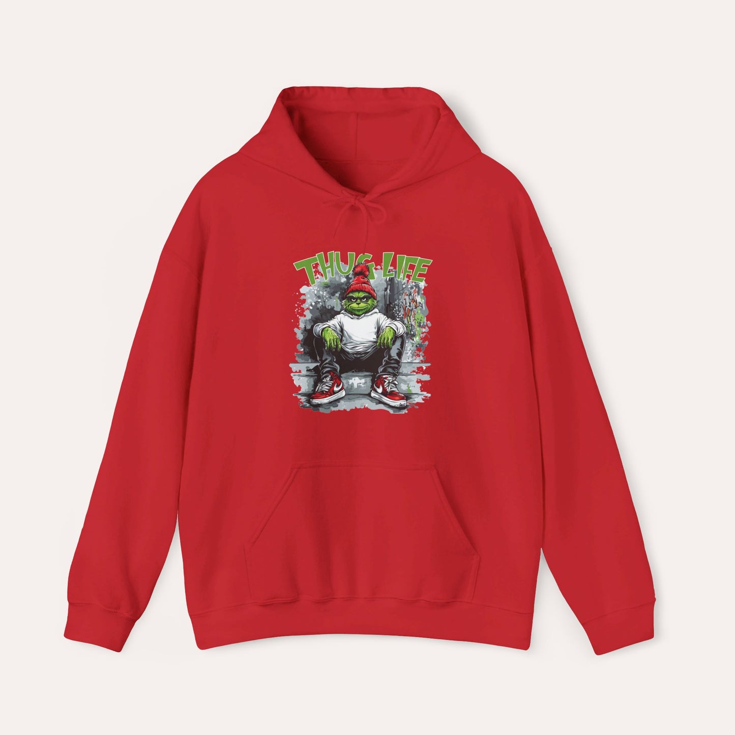 Thug Life Grinch Hooded Sweatshirt