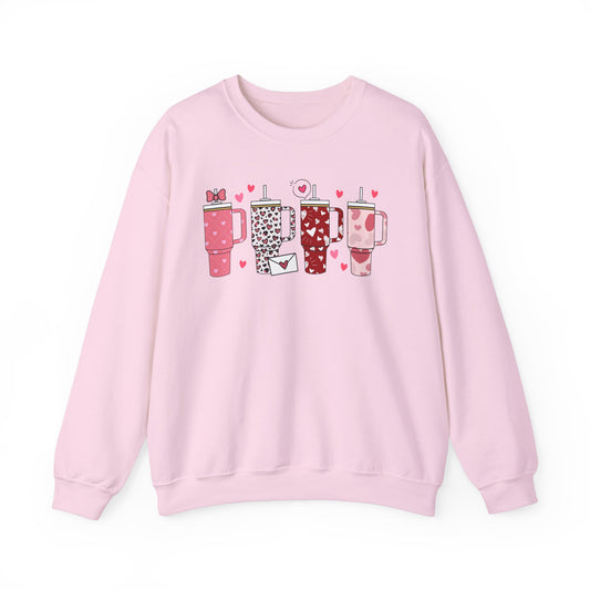 Copy of Retro Valentines Day Cup -   Pink Sweatshirt