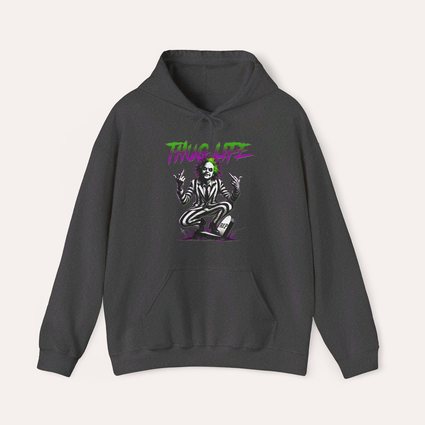 Thug Life Retro Ghost Hooded Sweatshirt