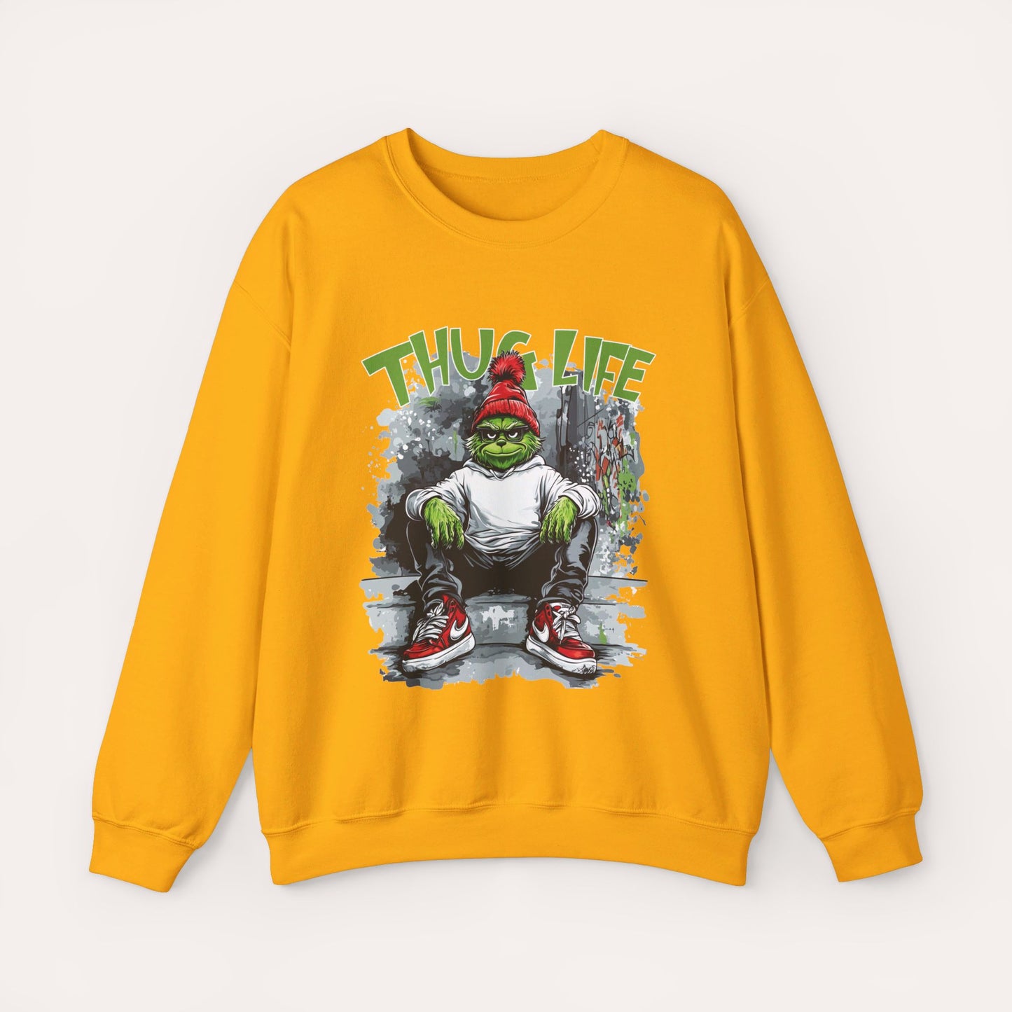 Thug Life Grinch Crewneck Sweatshirt