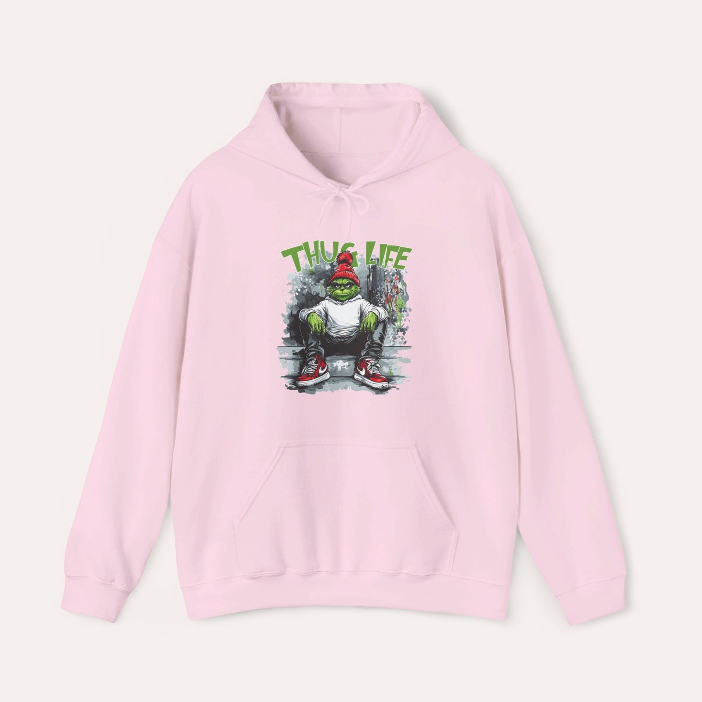 Thug Life Grinch Hooded Sweatshirt