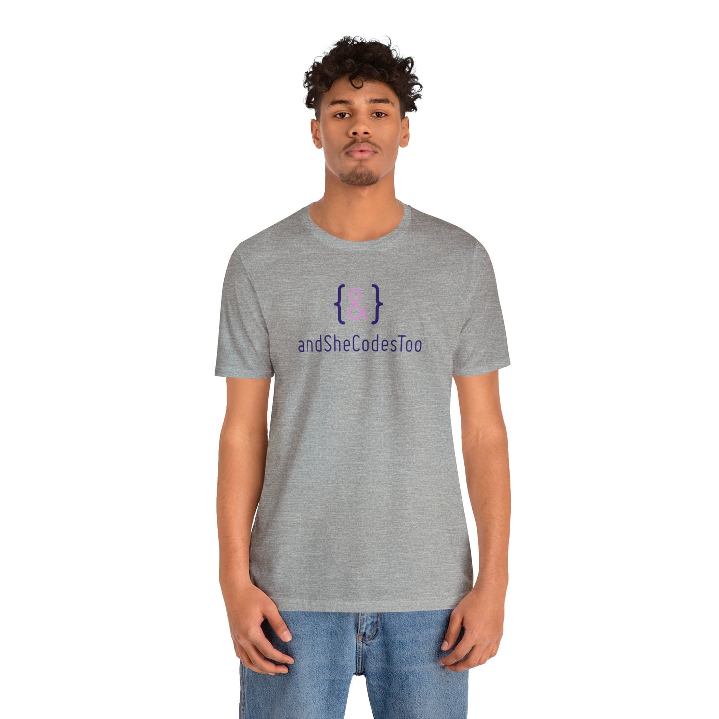 T-Shirt - Colored Logo - Black Unicorn on back - QR code