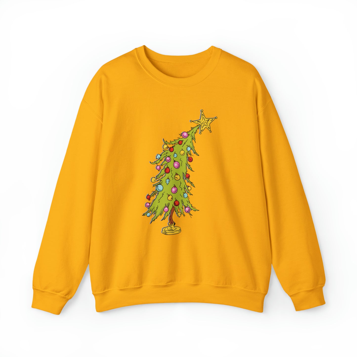 Whimsical Christmas Tree Crewneck Sweatshirt
