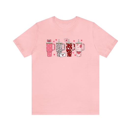 Retro Valentines Day Cup - T- Shirt