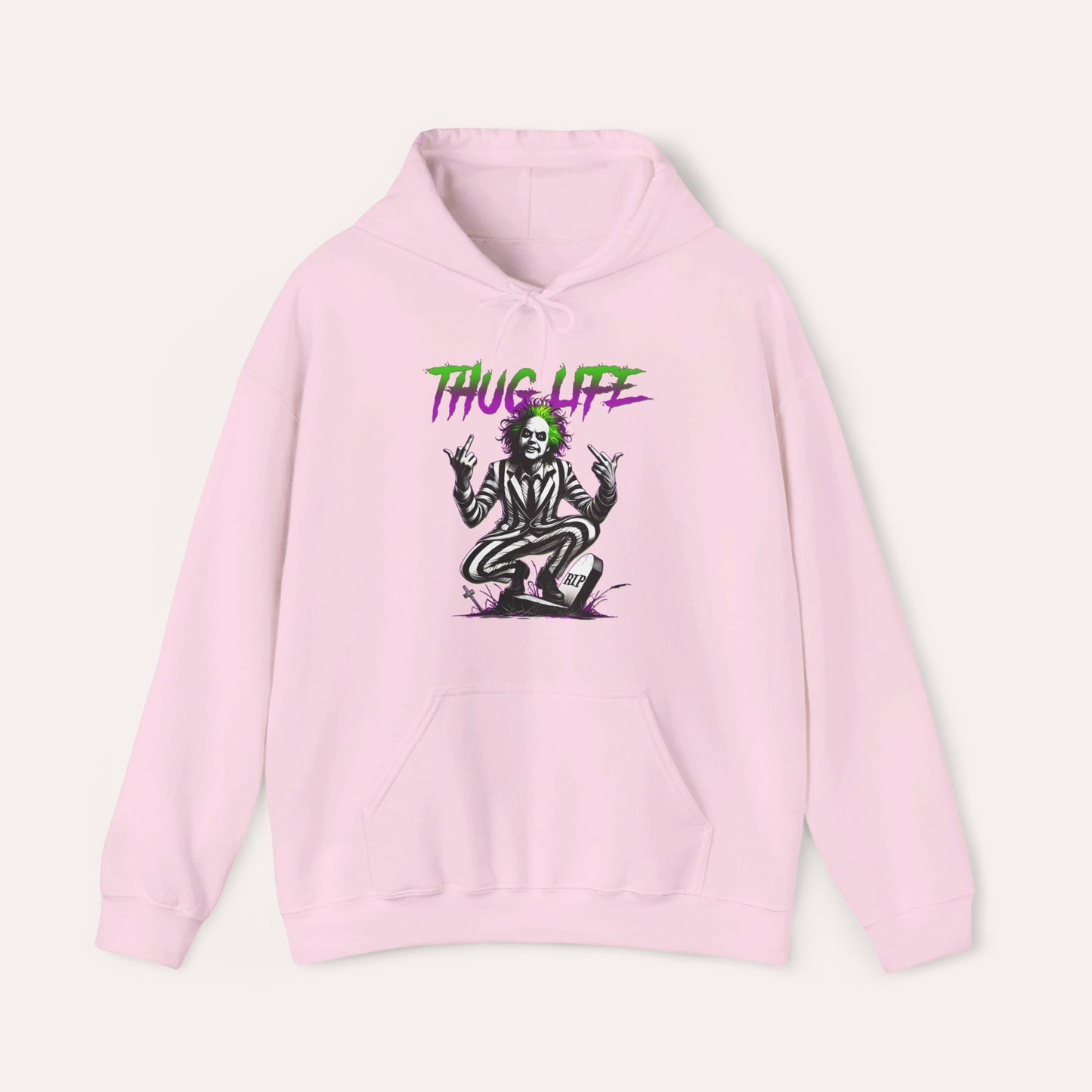 Thug Life Retro Ghost Hooded Sweatshirt