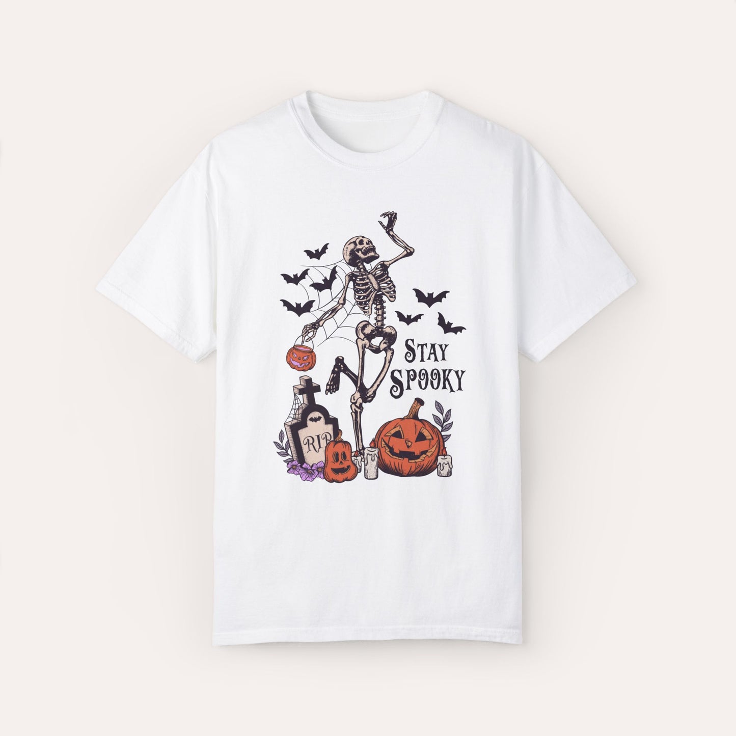 Stay Spooky Skeleton Halloween Comfort Colors Halloween Shirt