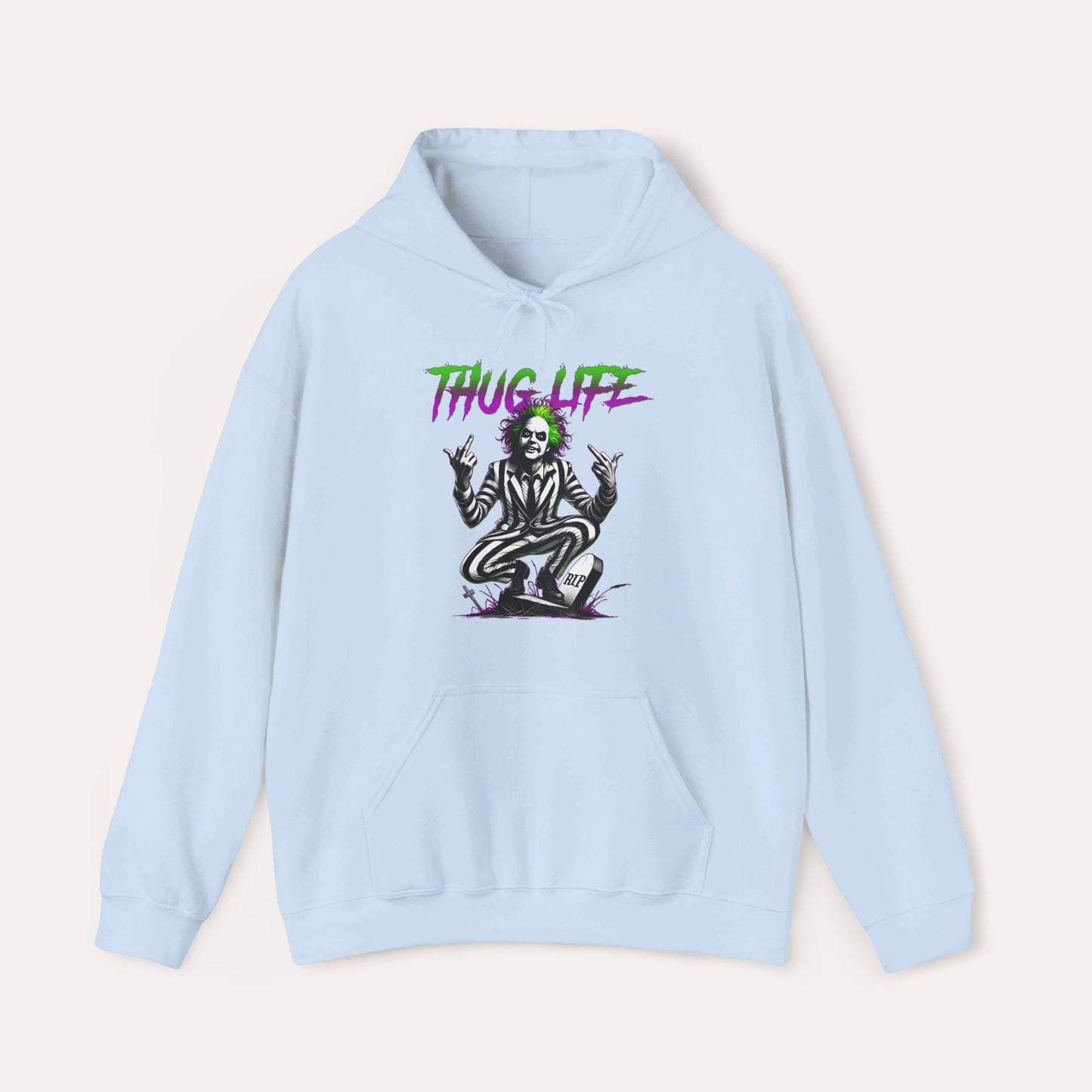 Thug Life Retro Ghost Hooded Sweatshirt