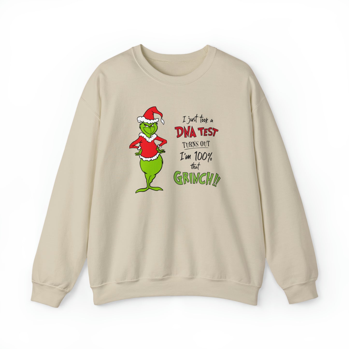 Grinch DNA Test Crewneck Sweatshirt