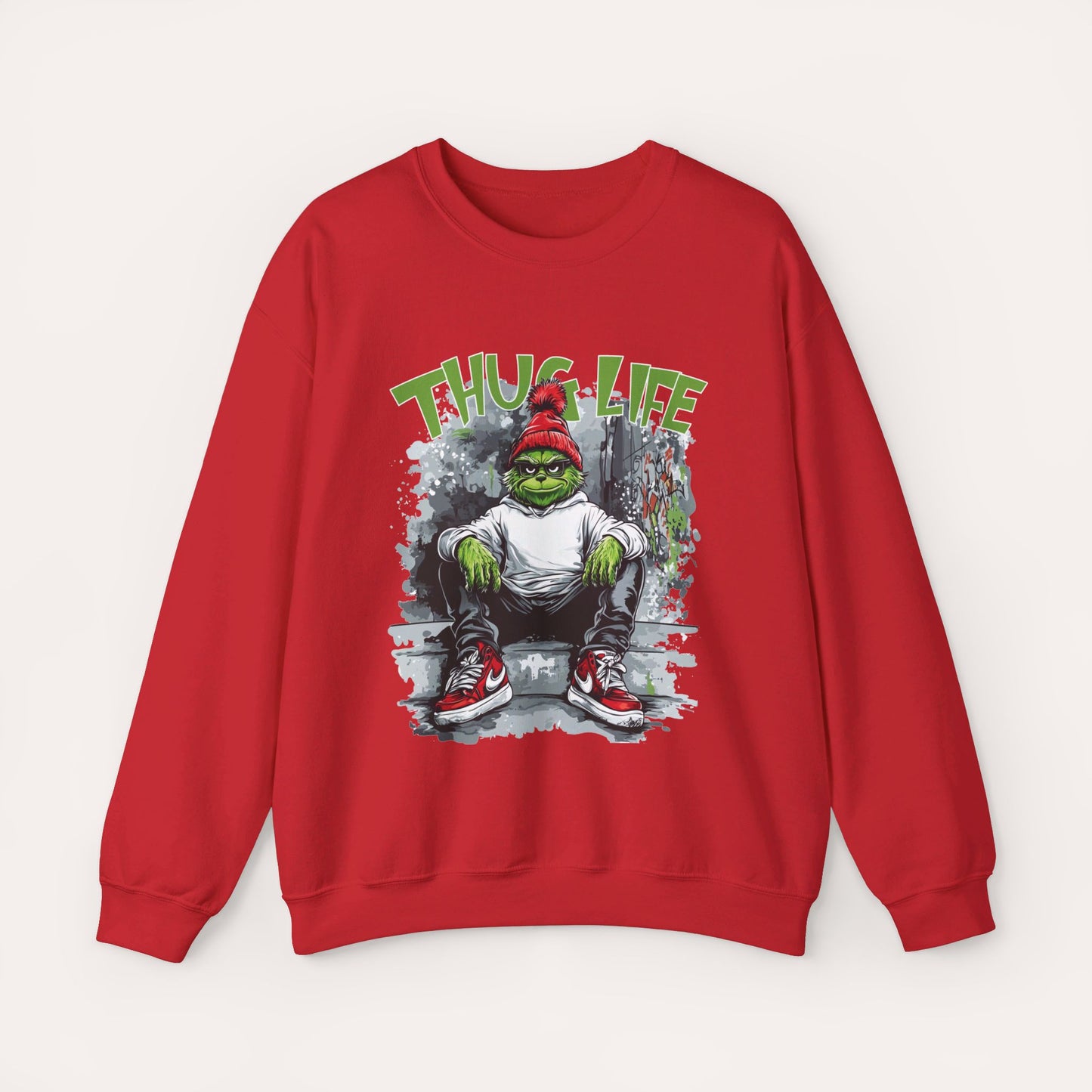 Thug Life Grinch Crewneck Sweatshirt