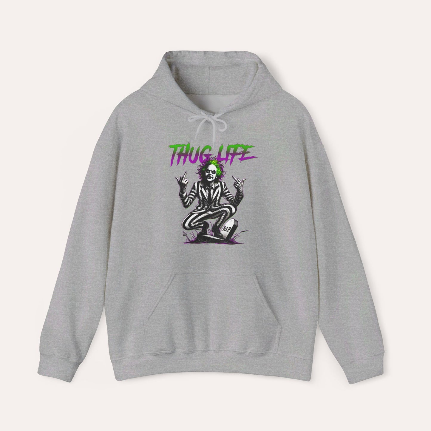 Thug Life Retro Ghost Hooded Sweatshirt