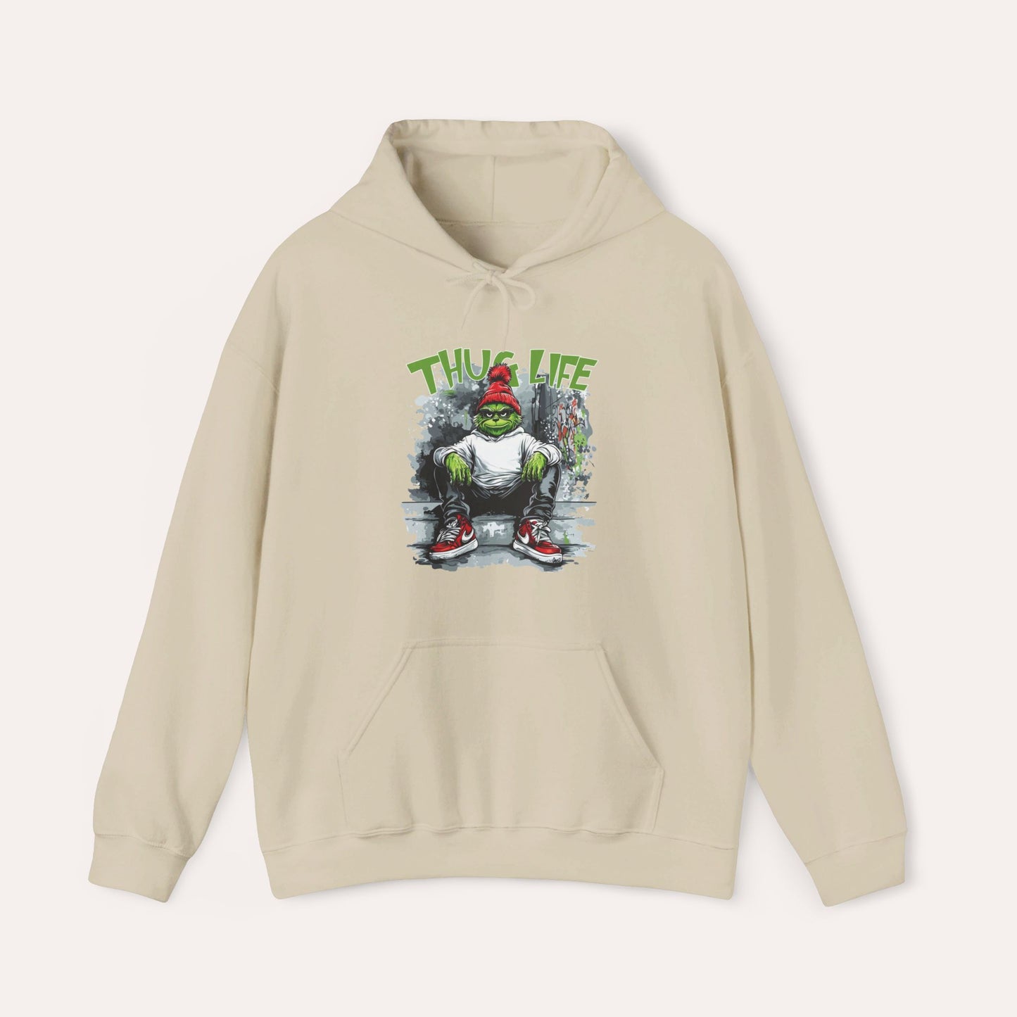 Thug Life Grinch Hooded Sweatshirt