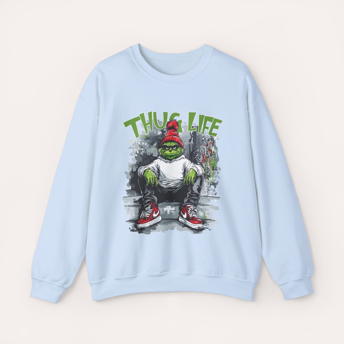 Thug Life Grinch Crewneck Sweatshirt