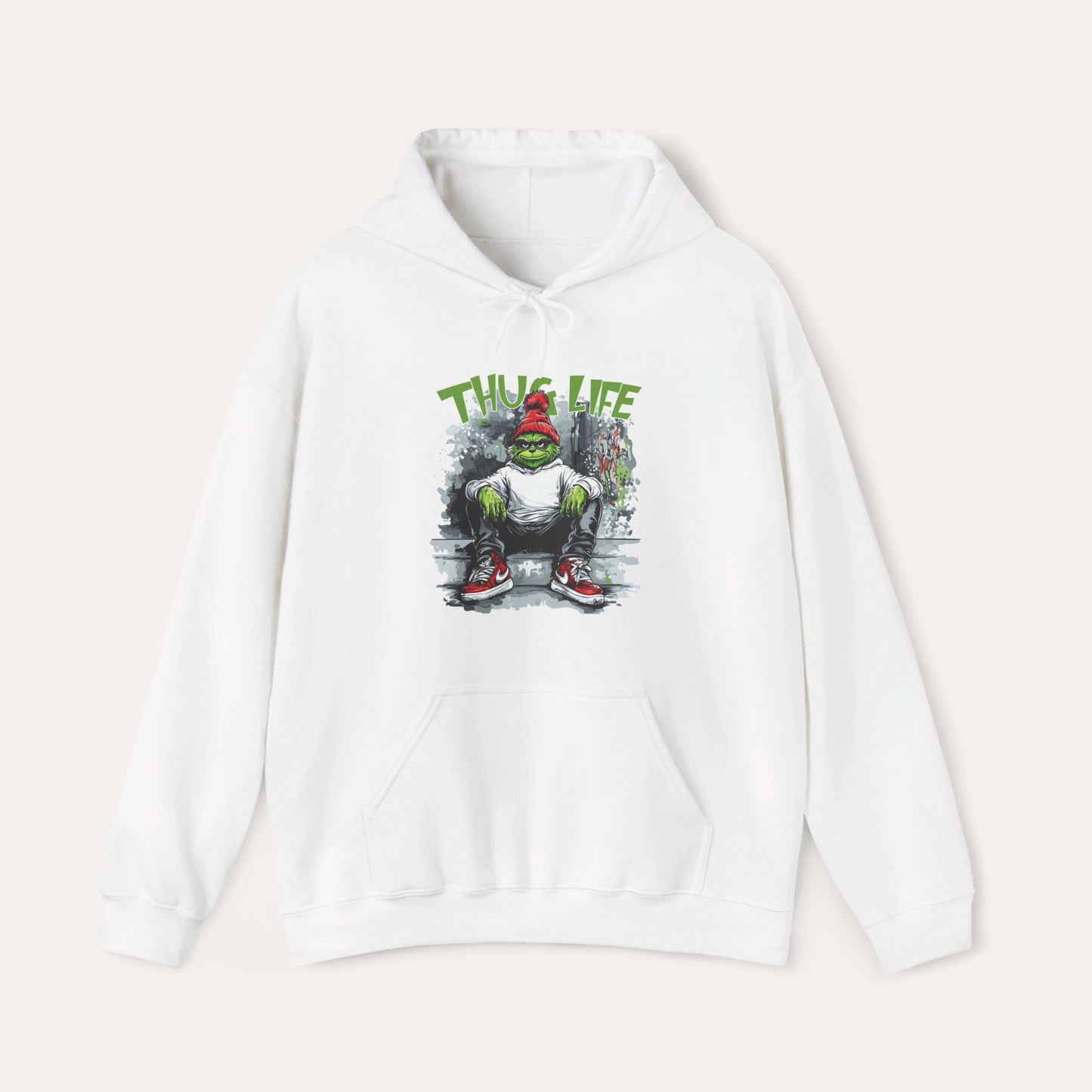 Thug Life Grinch Hooded Sweatshirt