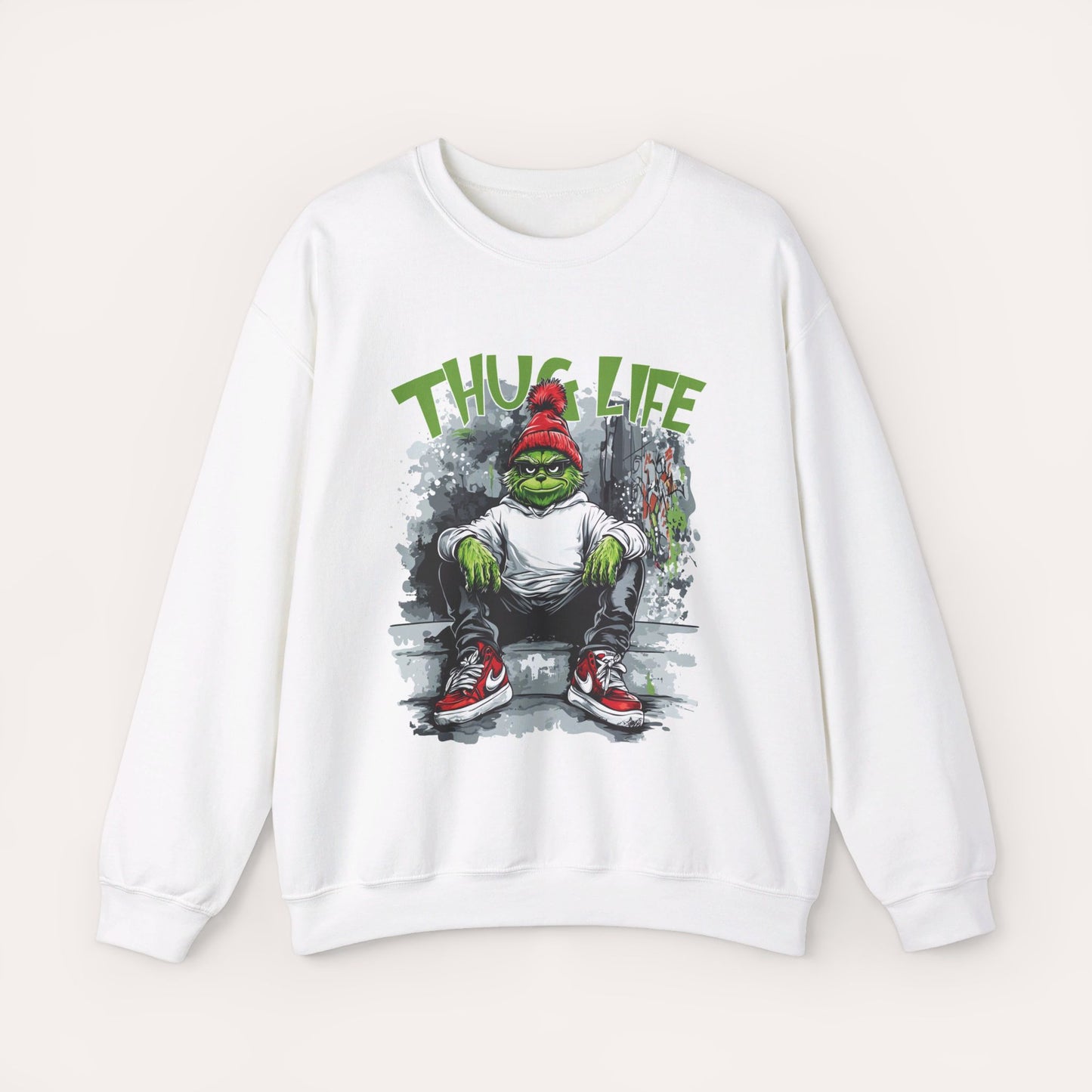 Thug Life Grinch Crewneck Sweatshirt