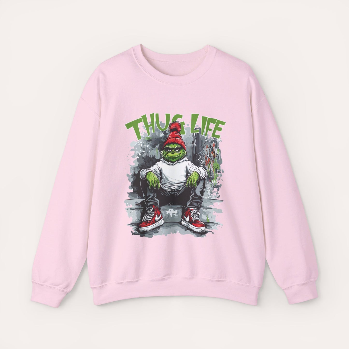 Thug Life Grinch Crewneck Sweatshirt