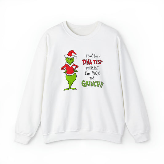Grinch DNA Test Crewneck Sweatshirt