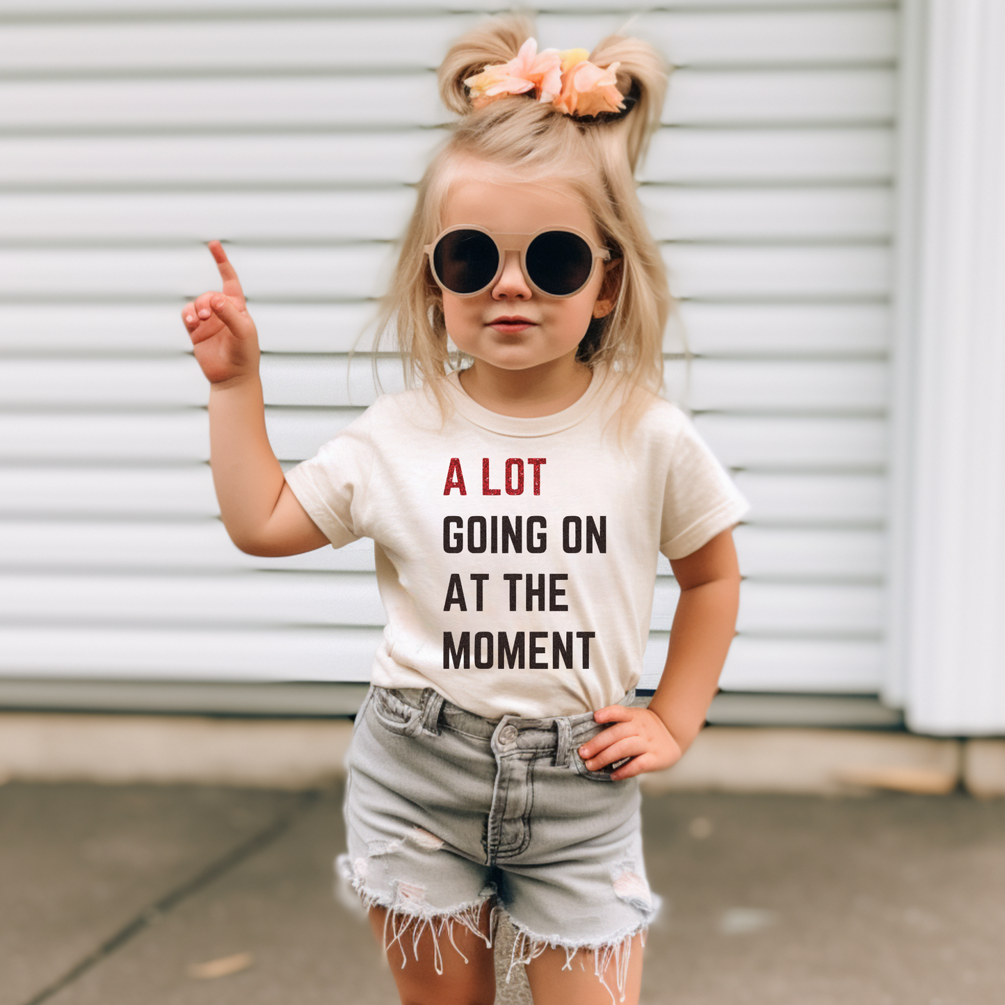 A Lot Going On At The Moment Glitter T-shirt