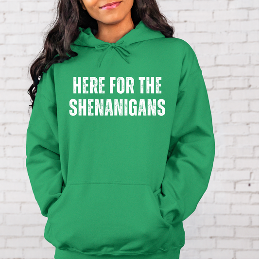 Here for the Shenanigans - Hoodie