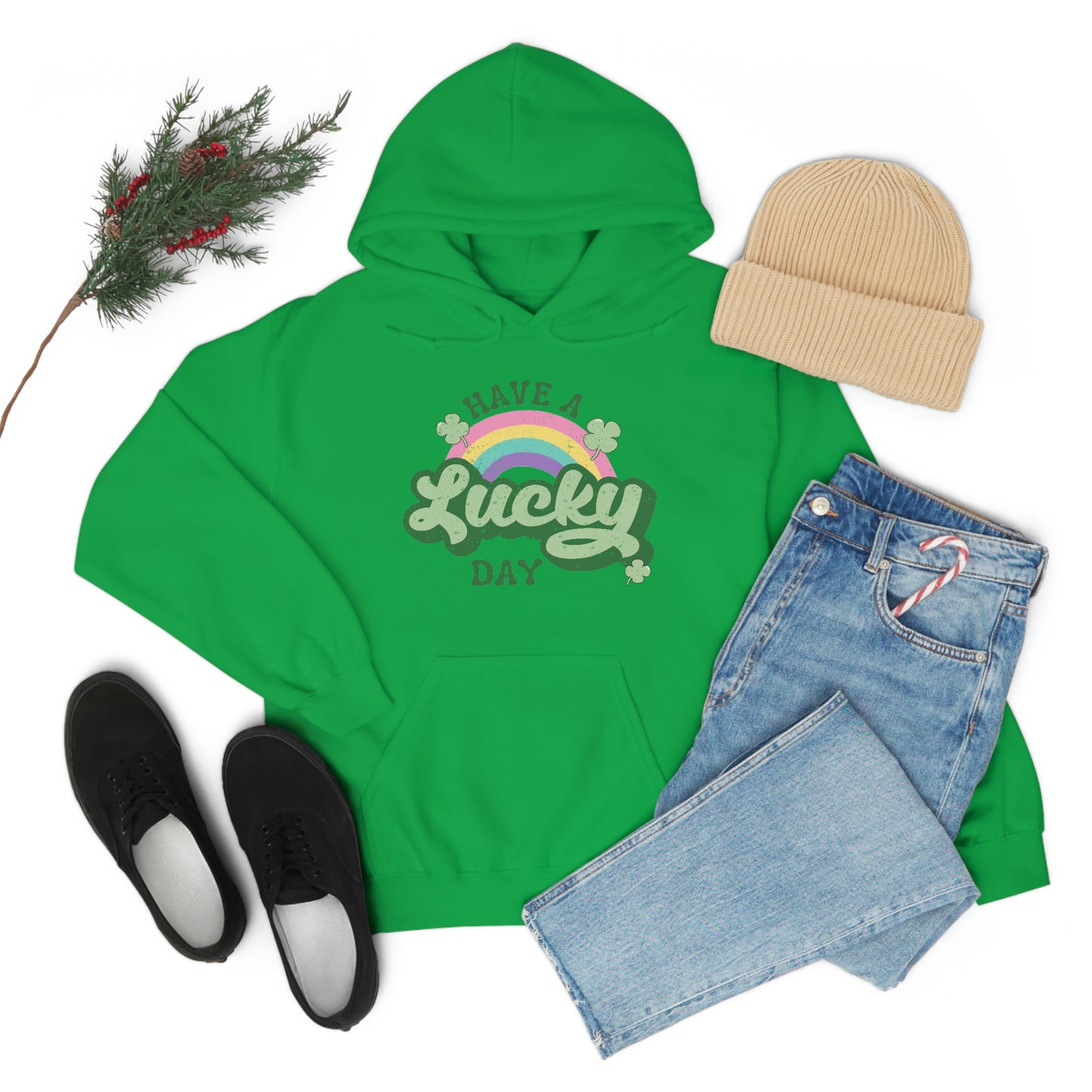 Lucky Day St Patricks Hoodie | St Patricks day Shirt | Shamrock Lucky Shirt | Retro St Patricks day Shirt | St Patricks Shirt