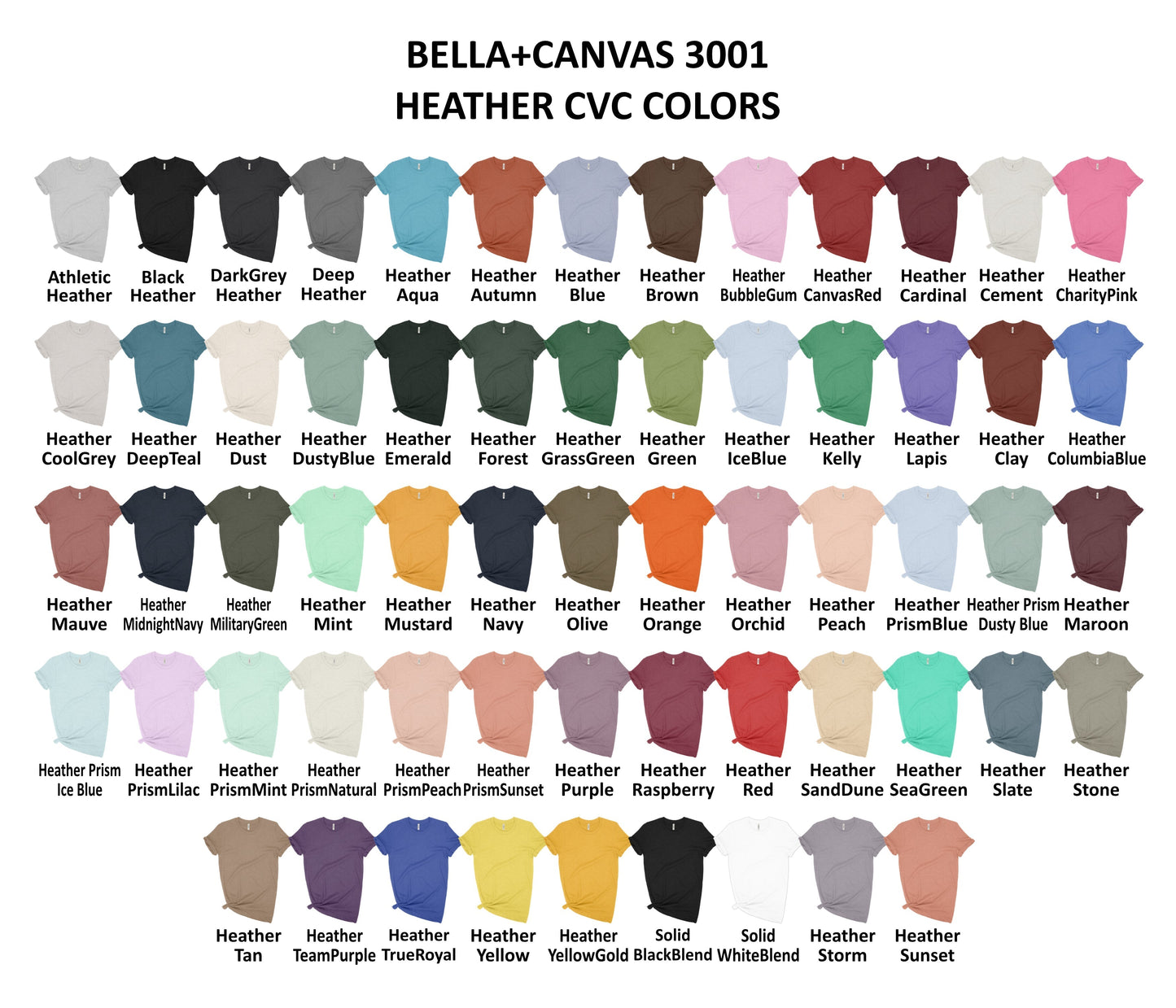 PLUS Size | Bella + Canvas Unisex Heather T-Shirt