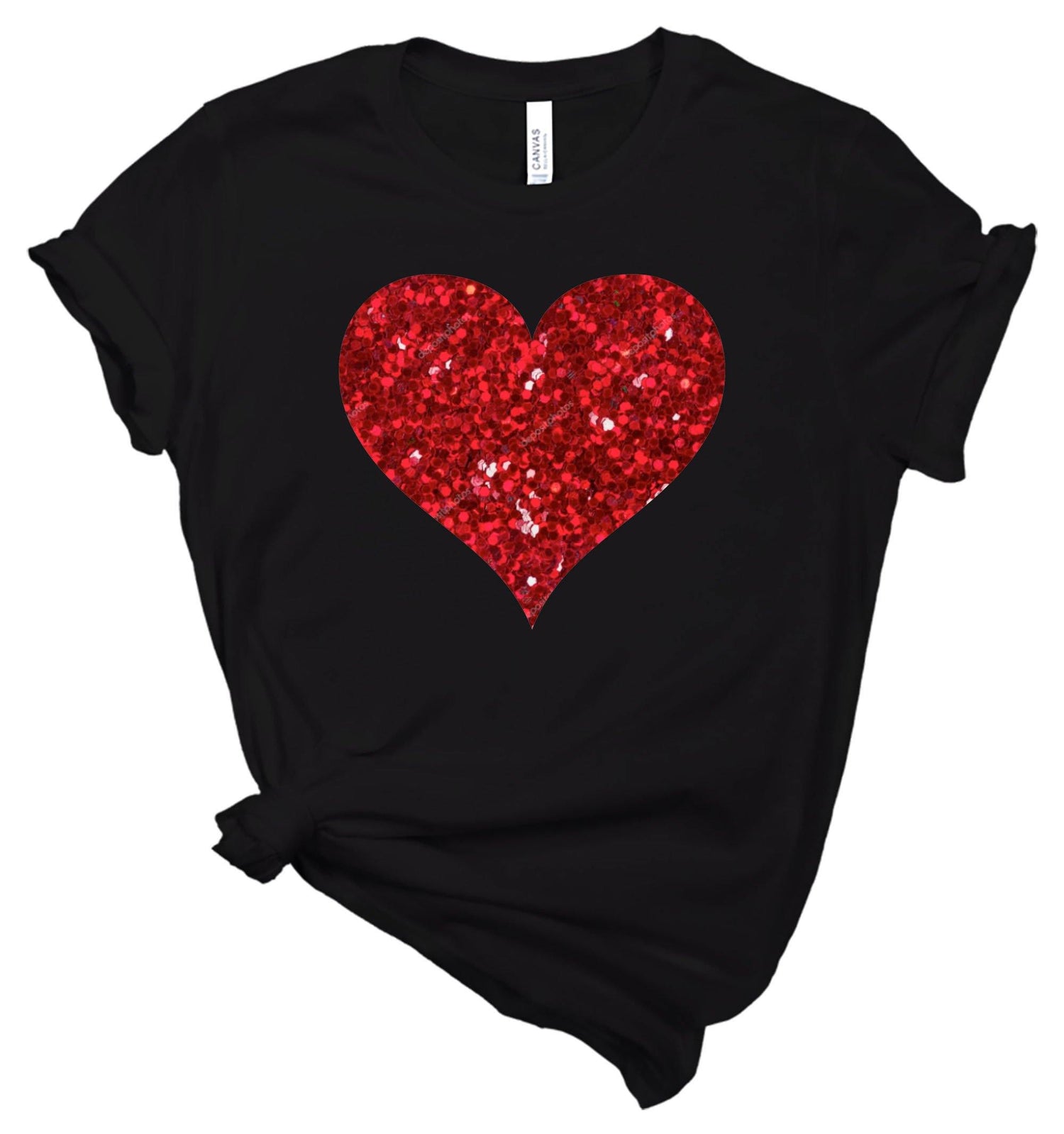 Glitter Heart - Valentines Day Shirt - Healthy Wealthy Skinny