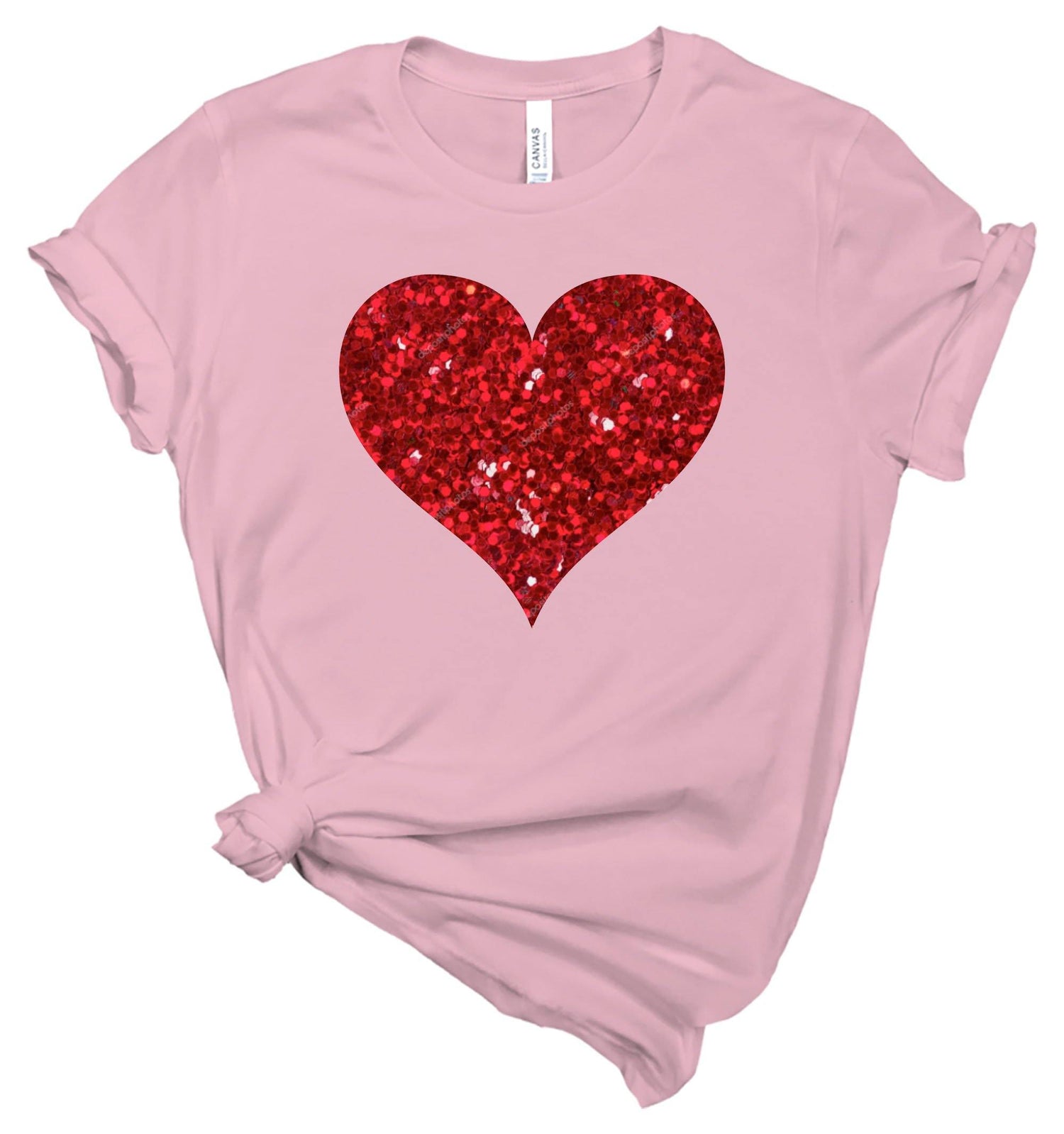 Glitter Heart - Valentines Day Shirt - Healthy Wealthy Skinny