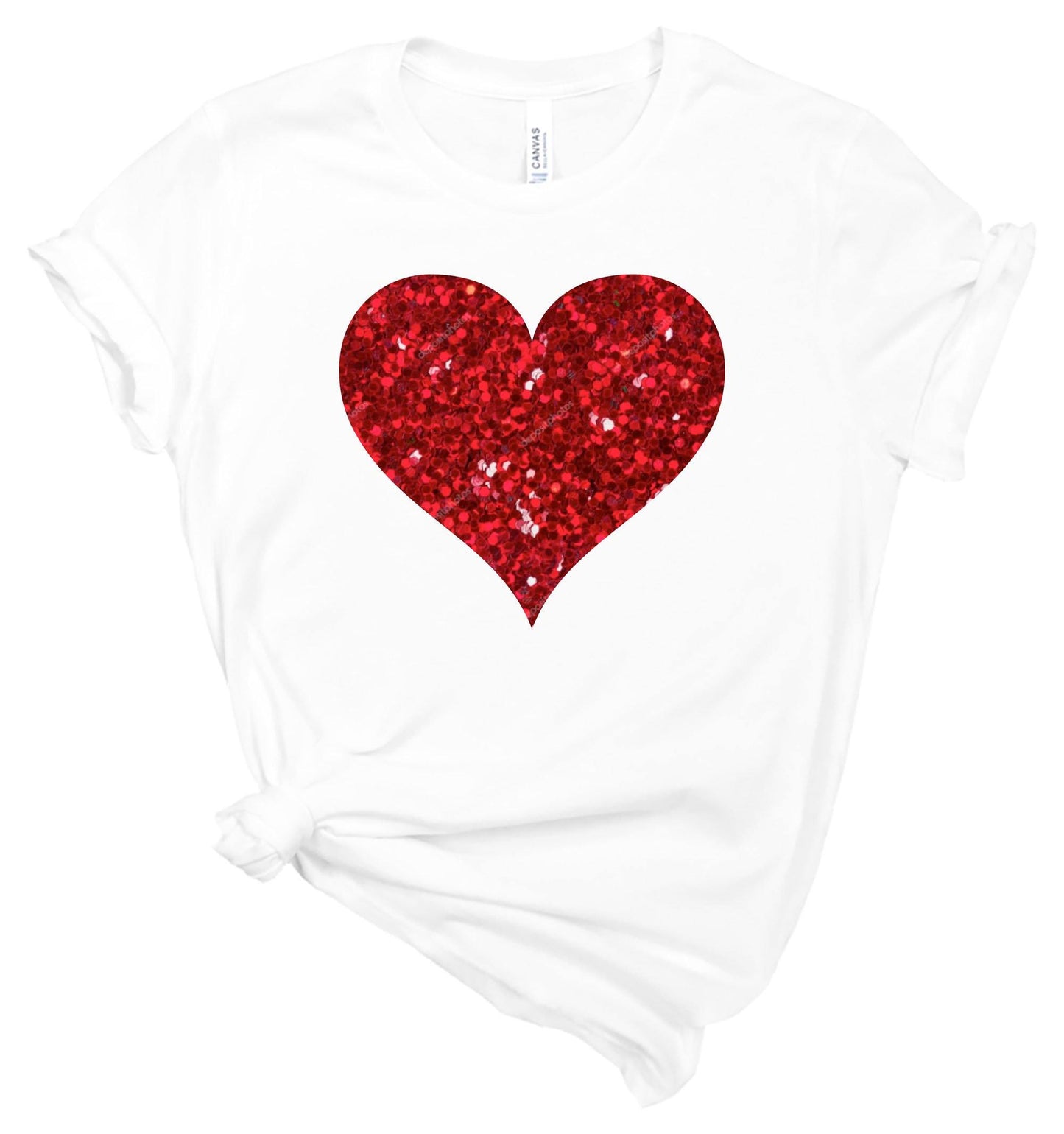 Glitter Heart - T Shirt – Healthy Wealthy Skinny