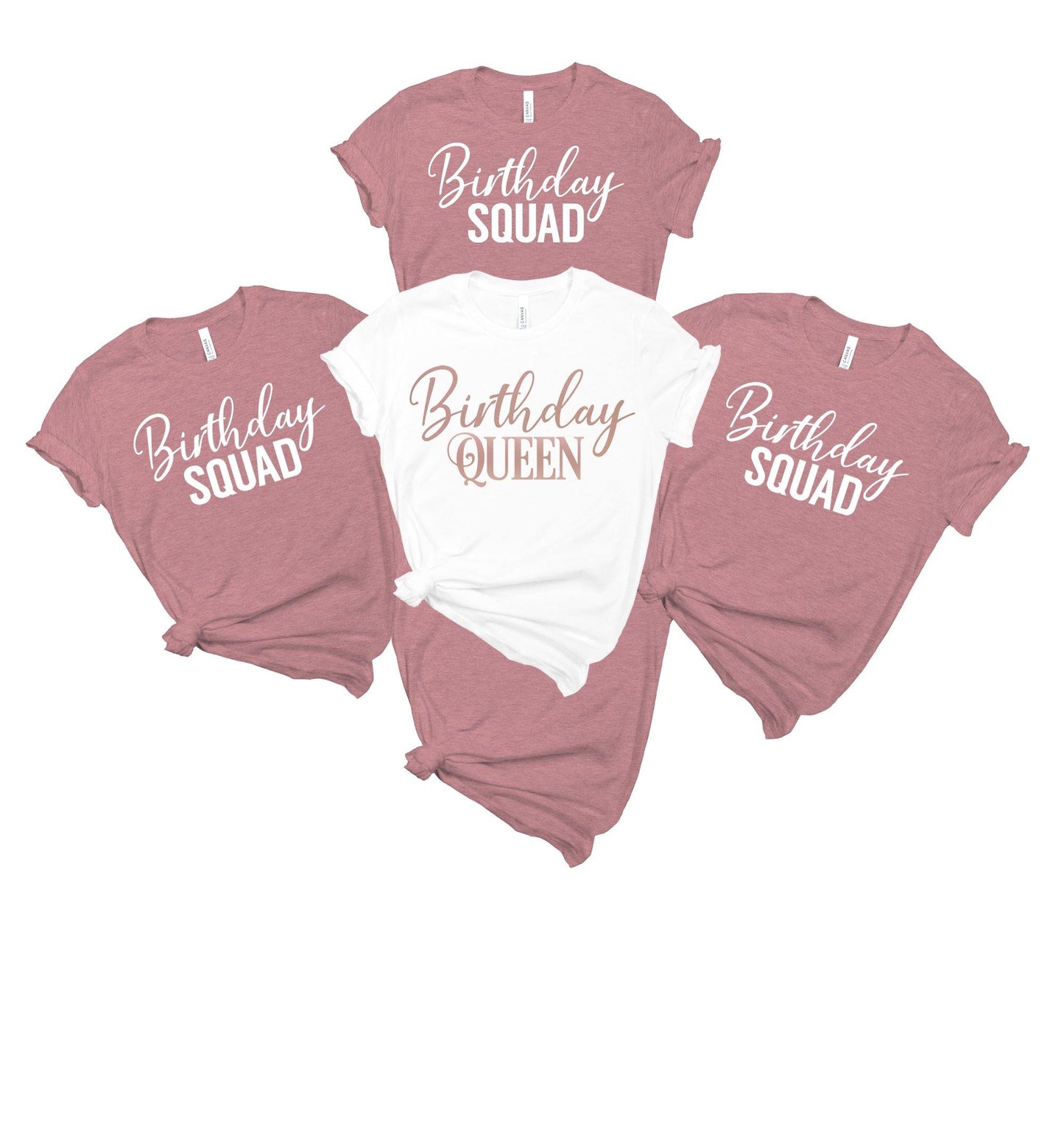 Birthday Queen / Birthday Squad - Women's Birthday Shirts - Healthy Wealthy Skinny