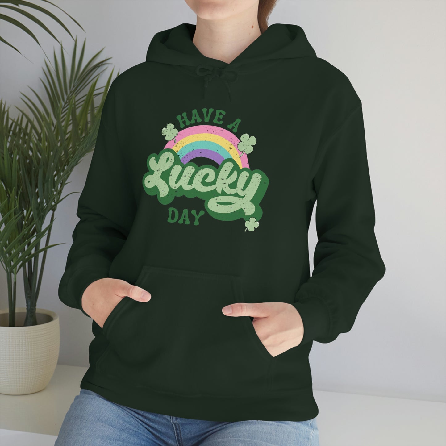 Lucky Day St Patricks Hoodie | St Patricks day Shirt | Shamrock Lucky Shirt | Retro St Patricks day Shirt | St Patricks Shirt