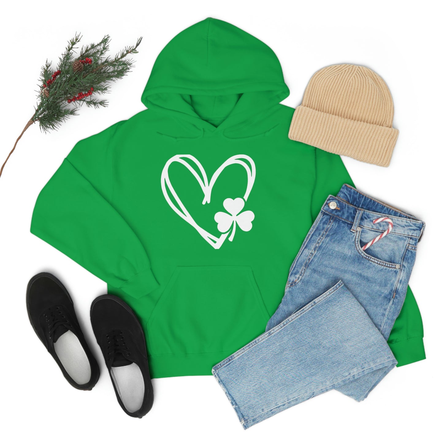Saint Patrick's Day Hoodie | Lucky Heart | St. Patty's Day | Lucky Shirt | Irish Shirt | Shenanigans Shirt | St Paddy's Day